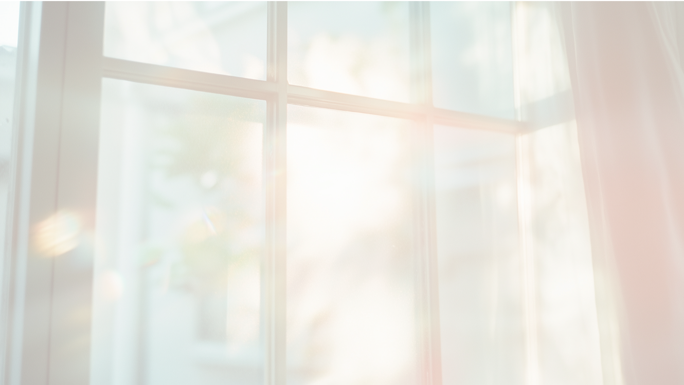 窓からの陽ざし